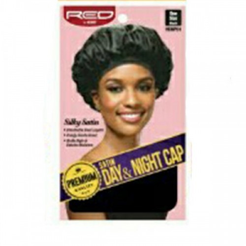 Red by Kiss Satin Day&Night Cap Black HDNP01